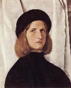 Lorenzo Lotto Portrait of a Young Man oil